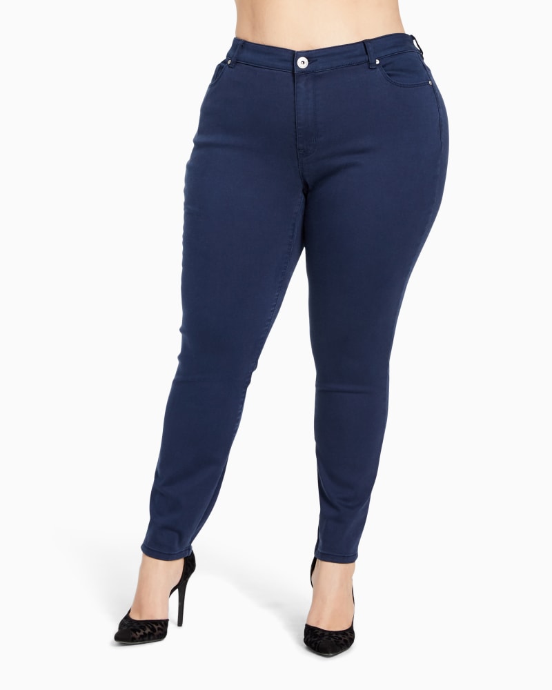 Front of plus size Bleecker Skinny Jean  by Morgan & Walker | Dia&Co | dia_product_style_image_id:115585